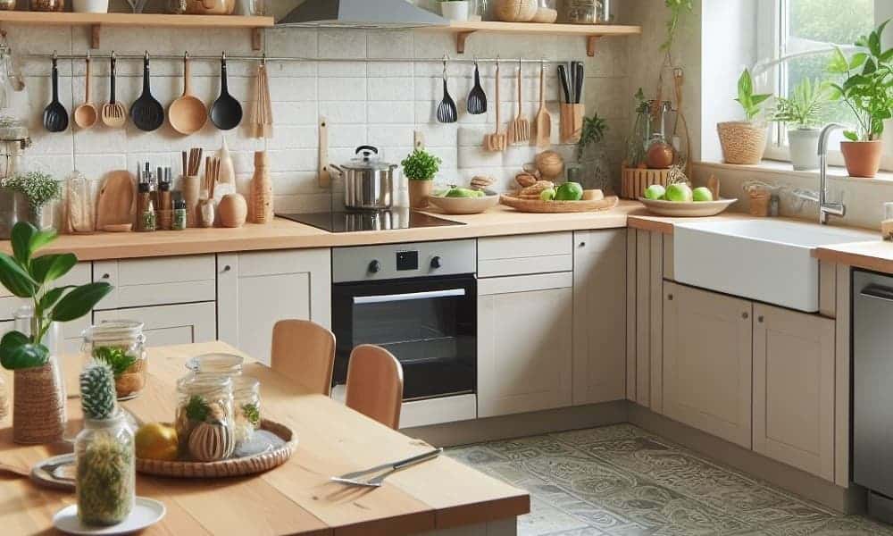 Kuchnia zrównoważona: ekologiczne materiały wykończeniowe i sprzęt AGD