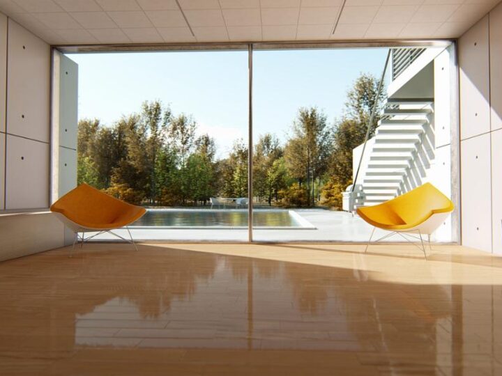 Jak dobrać długość firan do okien w salonie?